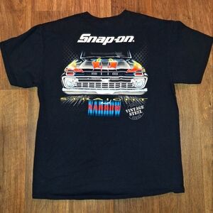 Vintage SNAP ON straight and narrow t shirt Size XL